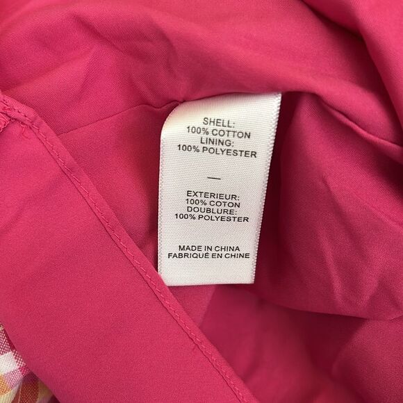 NWT LIKELY Kai Check Ruffle Hem Puff Sleeve Mini Dress in Fuchsia Multi size 10 - Picture 15 of 15